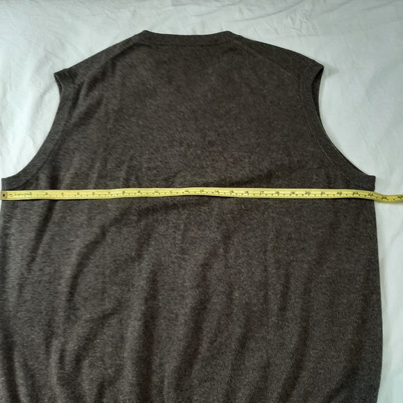 State Cashmere Men's Sweater Vest. 100% Cashmere, Brown. Pre-owned, Size XXL - Picture 7 of 16